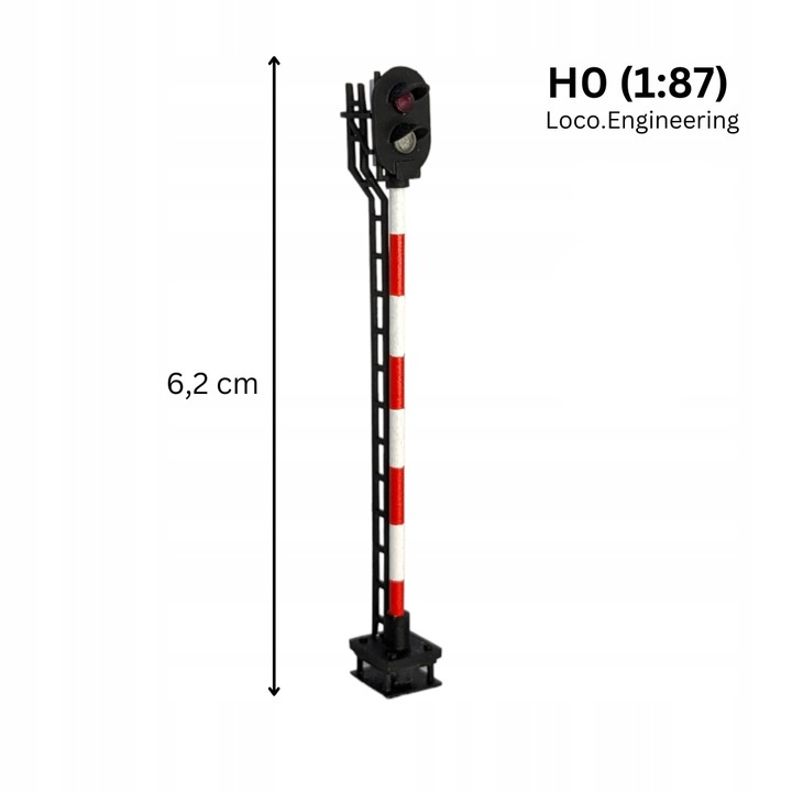 2 Aspect Railway Signal, Polish Railways, Custom Colors