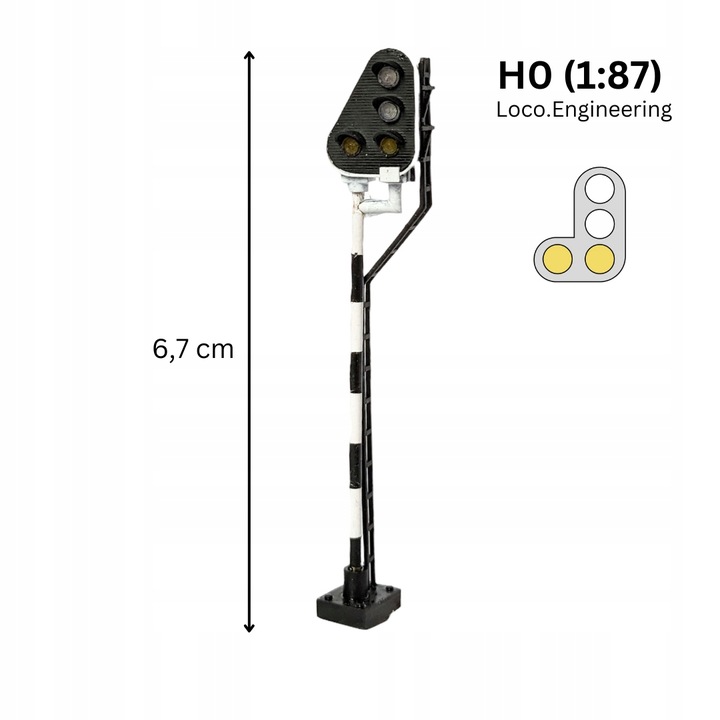 Maneuvering signal H0, Left, Polish Railways