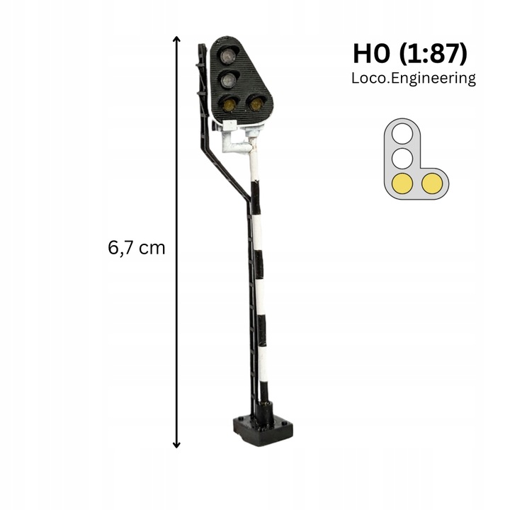 Maneuvering signal H0, Right, Polish Railways