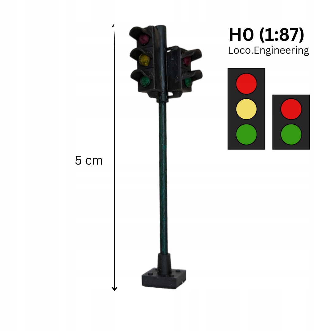 Traffic Light with LEDs, H0